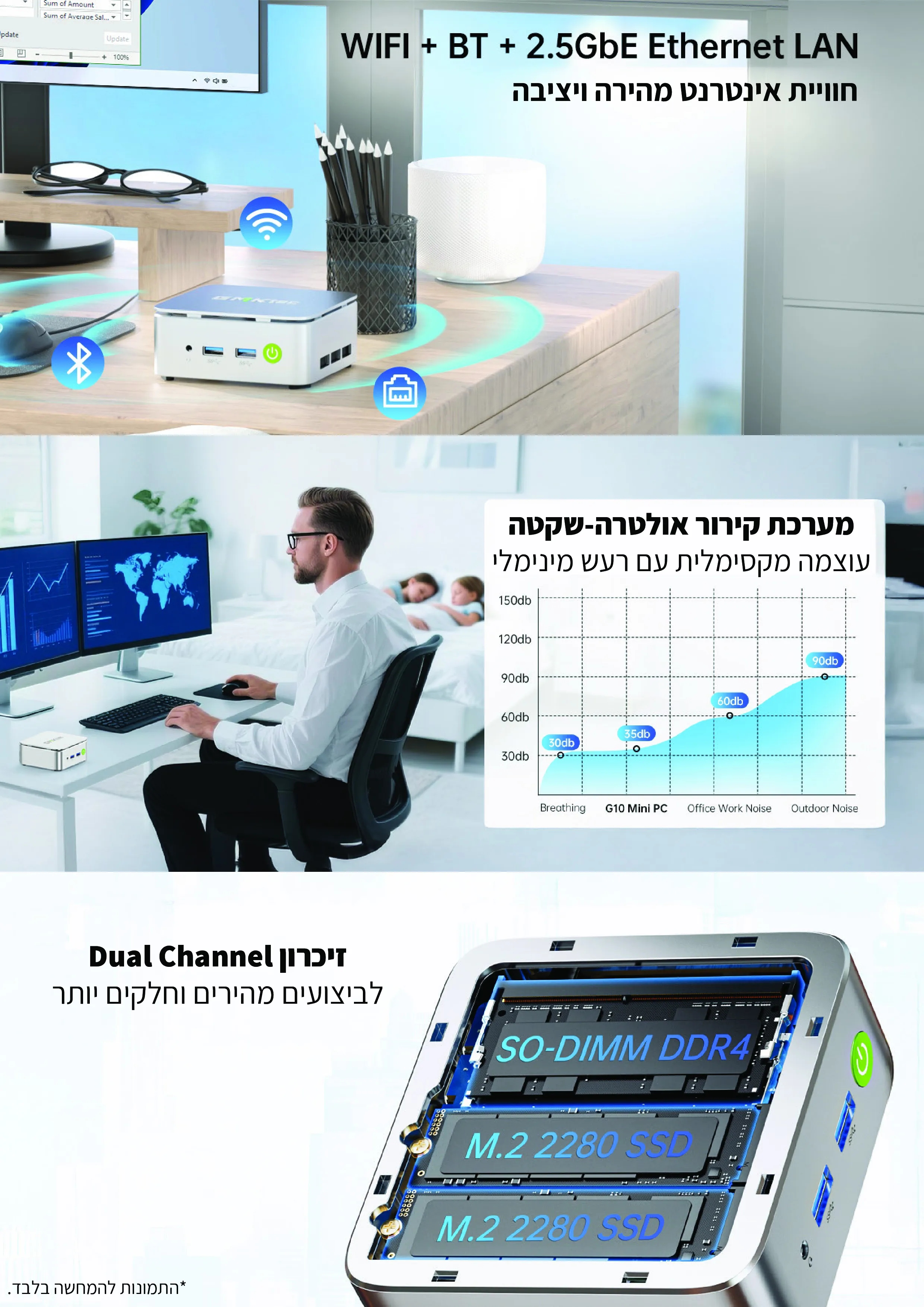 מחשב מיני AMD NucBox G10&nbsp;מבית&nbsp;GMKtec