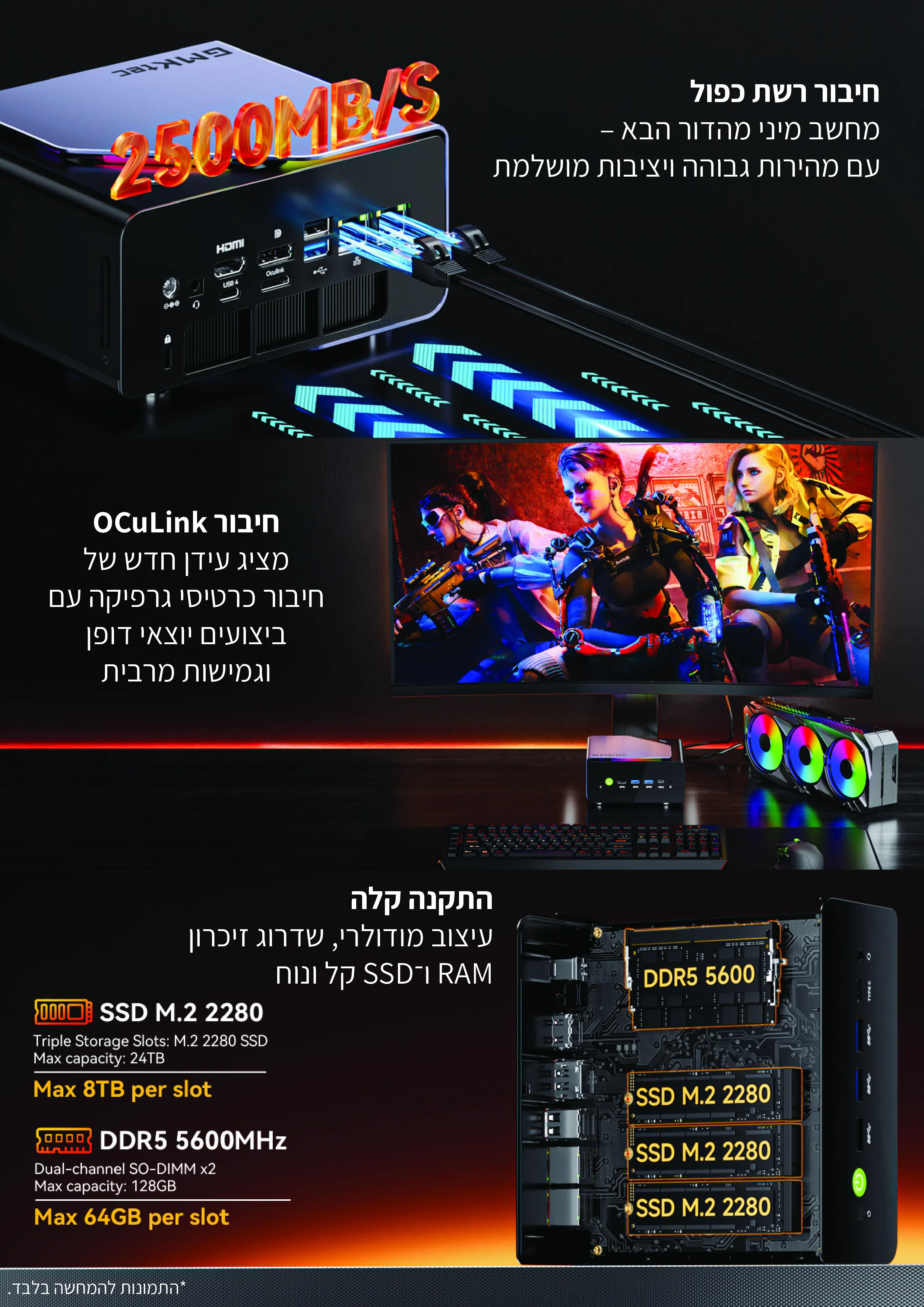 מחשב מיני AMD NucBox K12&nbsp;מבית&nbsp;GMKtec
